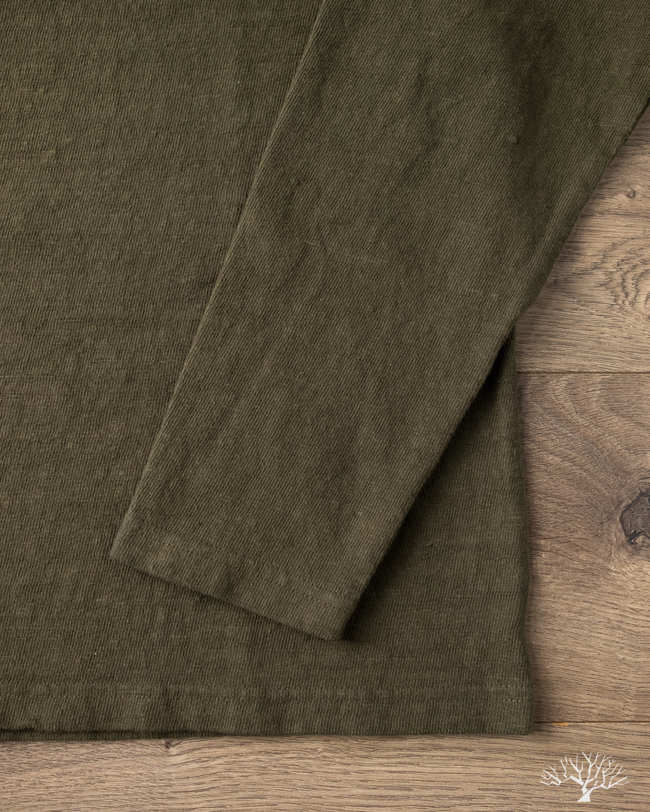 UES No. 8 Slub Nep Long-Sleeve Tee - Green