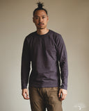 UES No. 8 Slub Nep Long-Sleeve Tee - Purple Navy