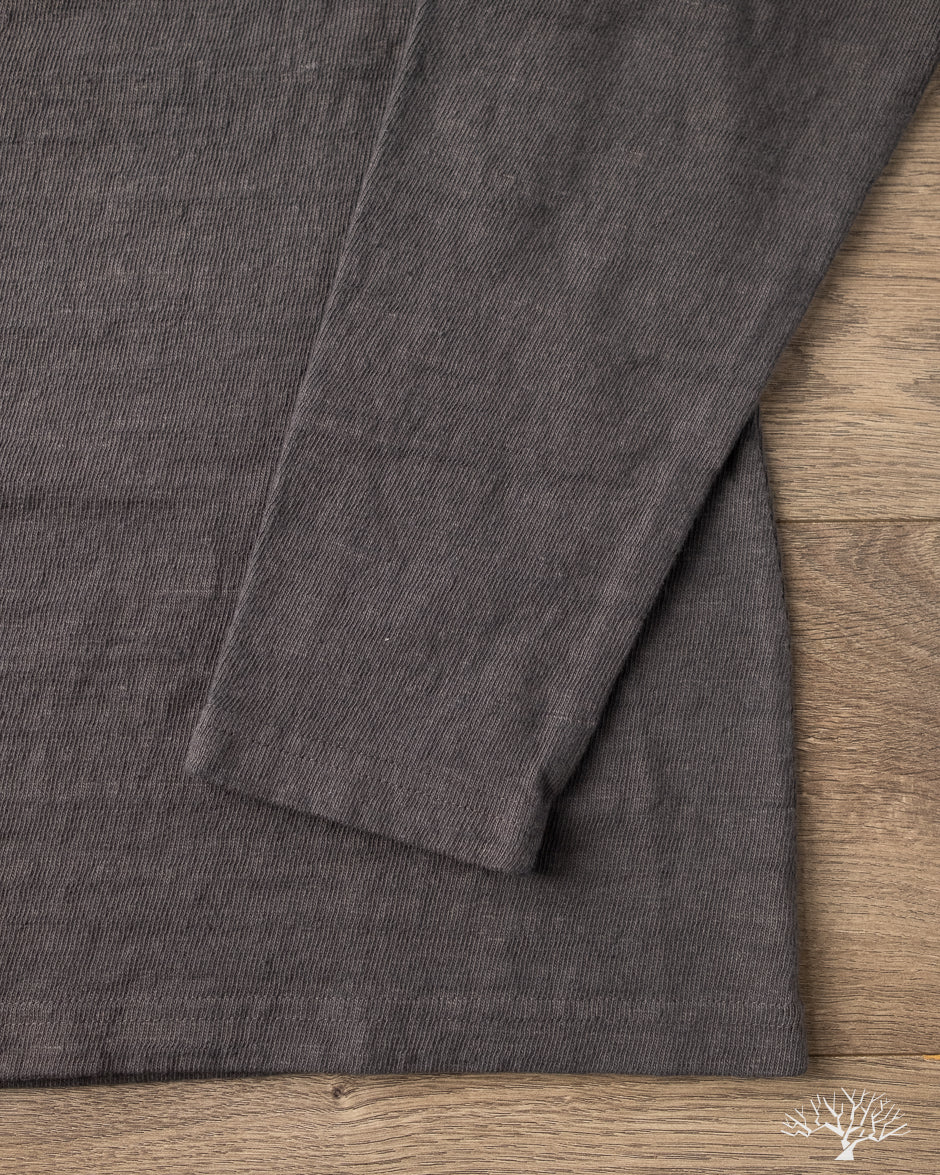 UES No. 8 Slub Nep Long-Sleeve Tee - Steel Gray