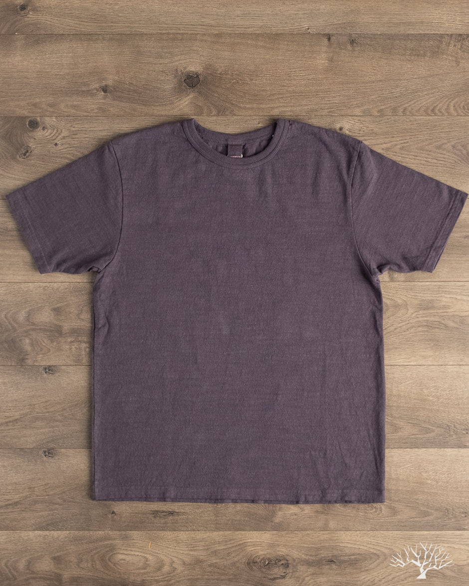 UES No. 8 Slub Nep Tee - Purple Navy