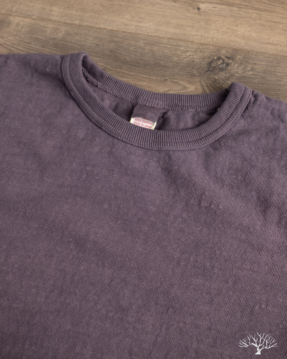 UES No. 8 Slub Nep Tee - Purple Navy