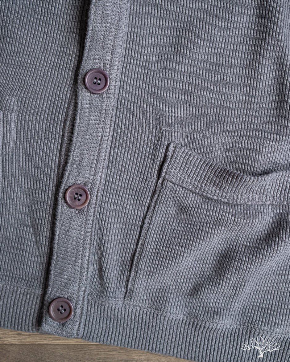 UES Single Rib Cardigan - Gray
