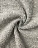 UES Single Rib Knit Long Sleeve Henley T-Shirt - Gray