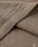 UES Single Rib Knit V-Gusset Long Sleeve T-Shirt - Beige