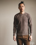 UES Single Rib Knit V-Gusset Long Sleeve T-Shirt - Beige