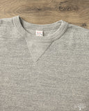 UES Single Rib Knit V-Gusset Long Sleeve T-Shirt - Gray