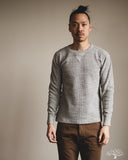 UES Single Rib Knit V-Gusset Long Sleeve T-Shirt - Gray
