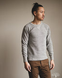 UES Single Rib Knit V-Gusset Long Sleeve T-Shirt - Gray
