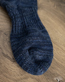 SSX-1 Sneaker Socks - Navy - White/Red Stripes