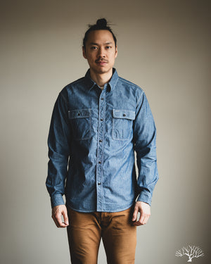 UES Triple Stitch Work Shirt - Chambray – Withered Fig