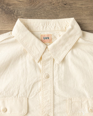 UES Triple Stitch Work Shirt - Off White – Withered Fig