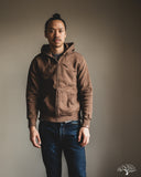 UES Zip Hoodie Sweatshirt - Brown