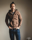 UES Zip Hoodie Sweatshirt - Brown