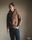 UES Zip Hoodie Sweatshirt - Brown