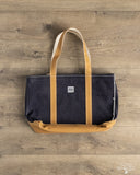 UES Zipper Tote Bag - Denim/Brown