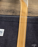 UES Zipper Tote Bag - Denim/Brown
