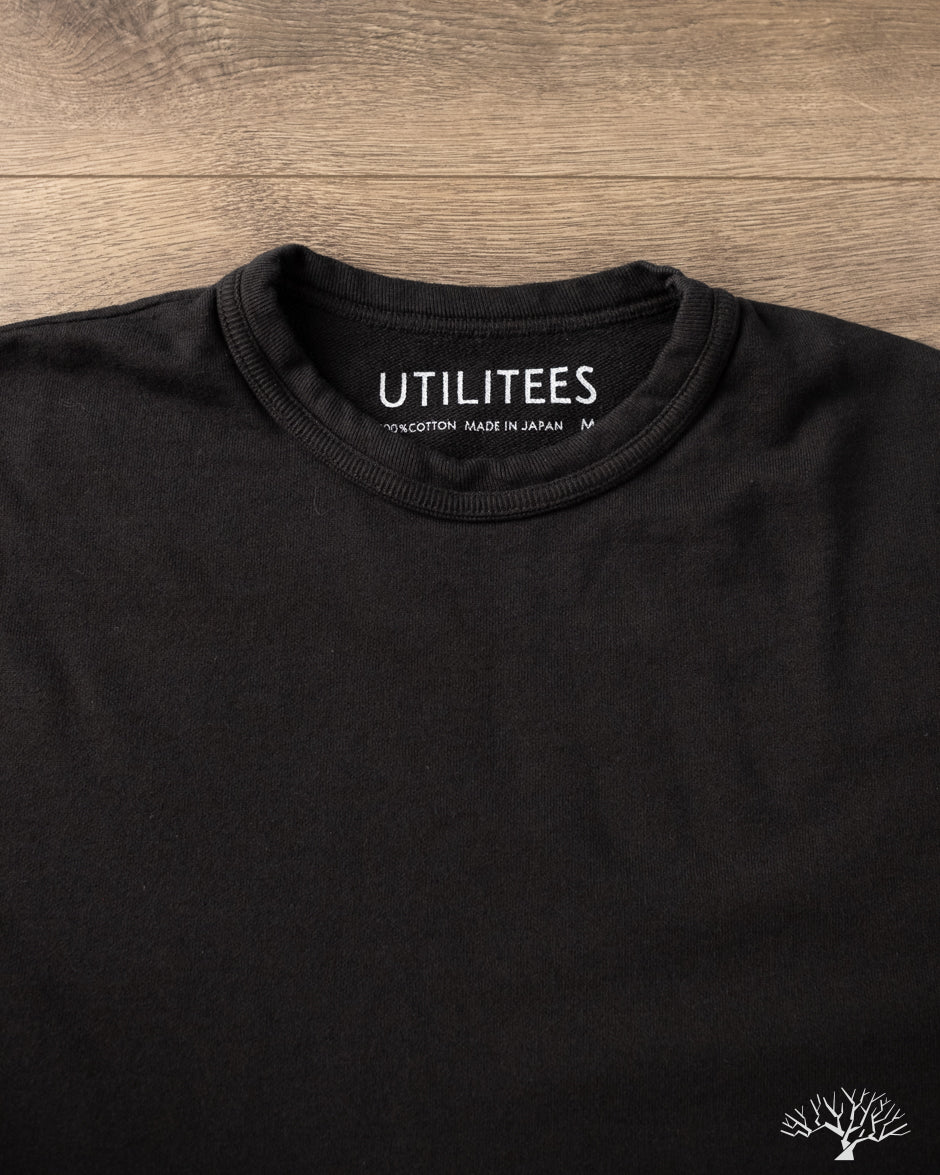 Utilitees - UTIL-BT-BLK - 10oz Mini Fleece Crew Neck T-Shirt - Black