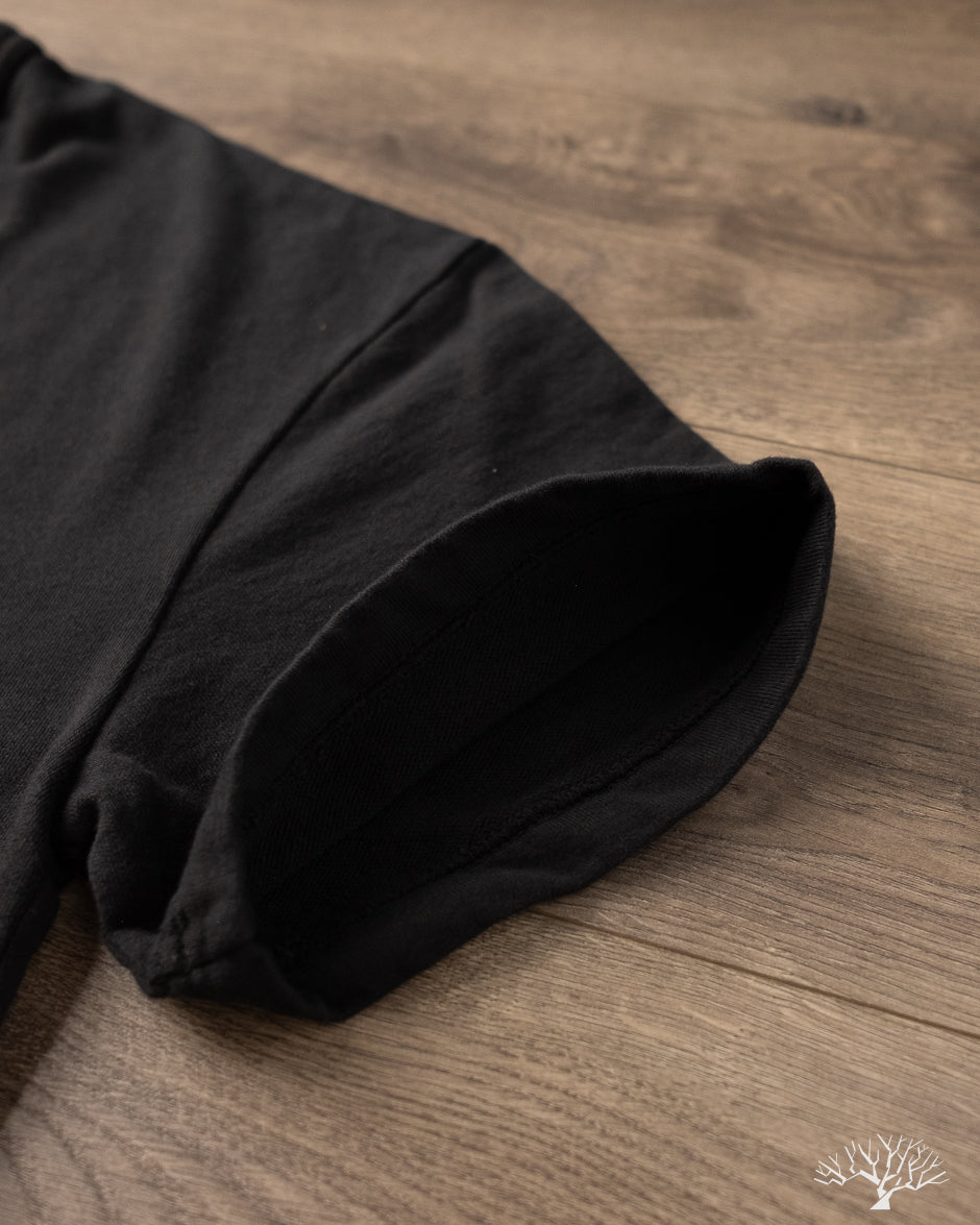 Utilitees - UTIL-BT-BLK - 10oz Mini Fleece Crew Neck T-Shirt - Black