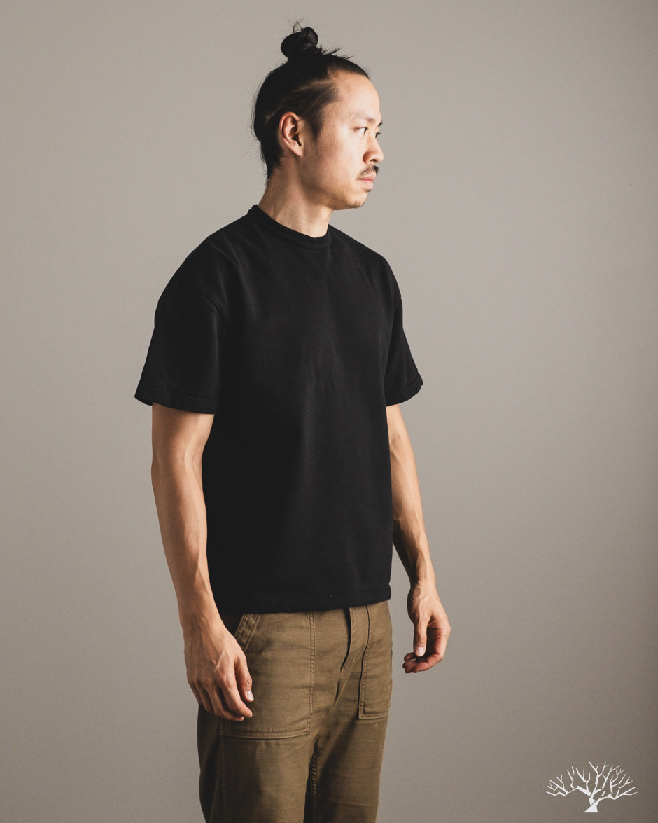 Utilitees - UTIL-BT-BLK - 10oz Mini Fleece Crew Neck T-Shirt - Black