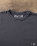 Utilitees UTIL-BT-CHA - 10oz Mini Fleece Crew Neck T-Shirt - Charcoal