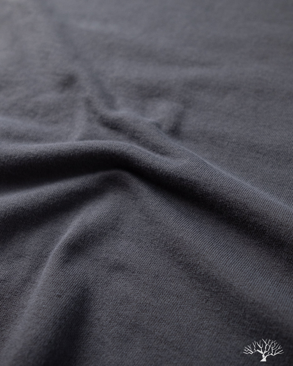 Utilitees UTIL-BT-CHA - 10oz Mini Fleece Crew Neck T-Shirt - Charcoal