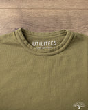Utilitees UTIL-BT-OLV - 10oz Mini Fleece Crew Neck T-Shirt - Olive