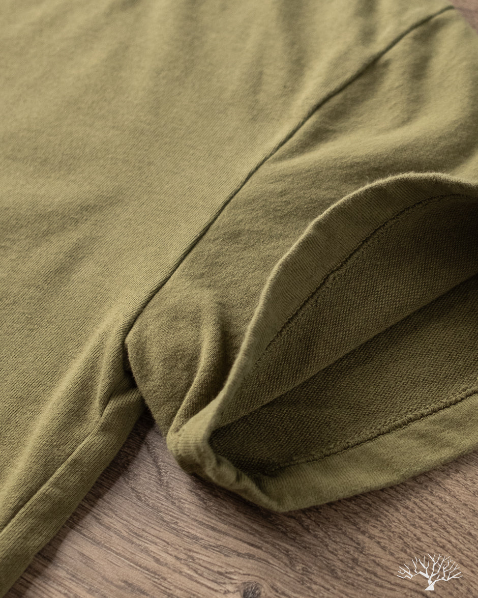 Utilitees UTIL-BT-OLV - 10oz Mini Fleece Crew Neck T-Shirt - Olive