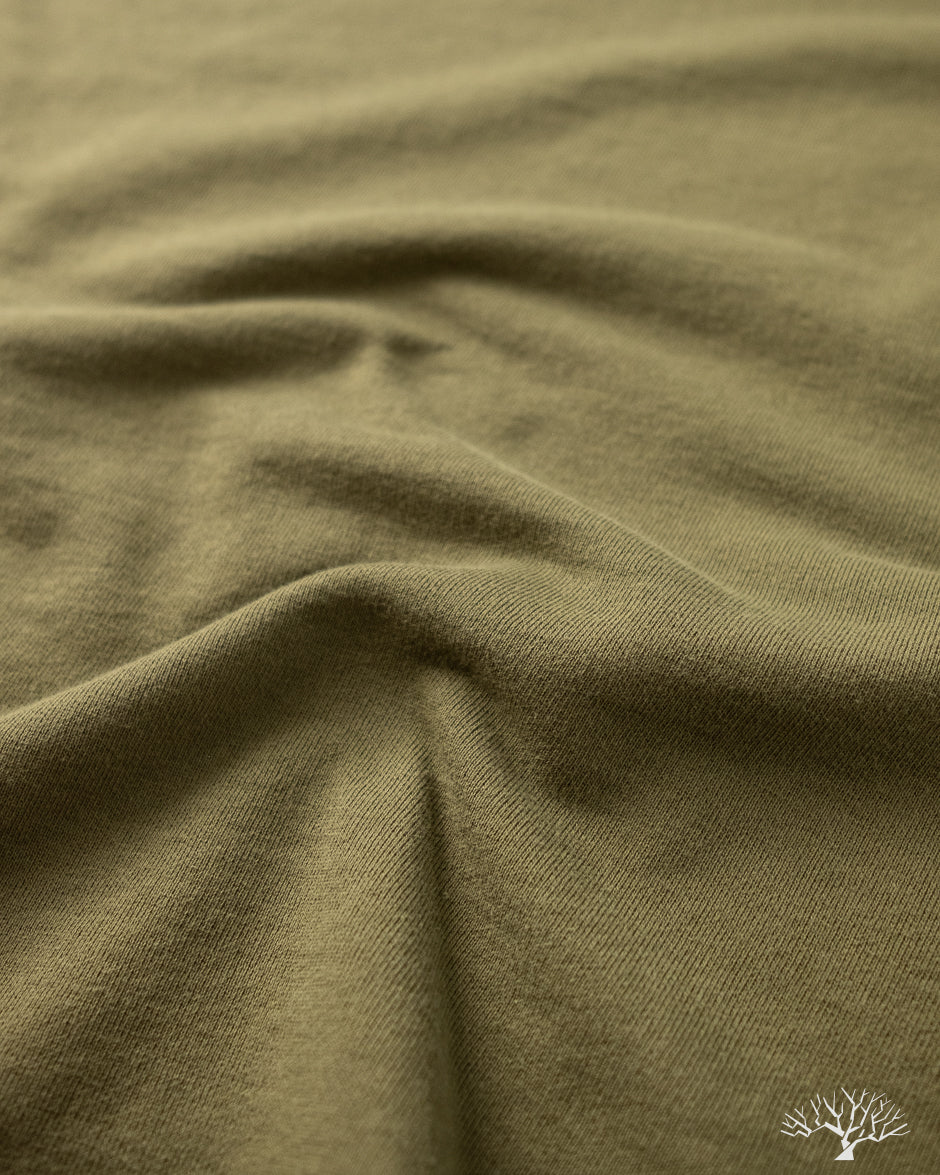 Utilitees UTIL-BT-OLV - 10oz Mini Fleece Crew Neck T-Shirt - Olive