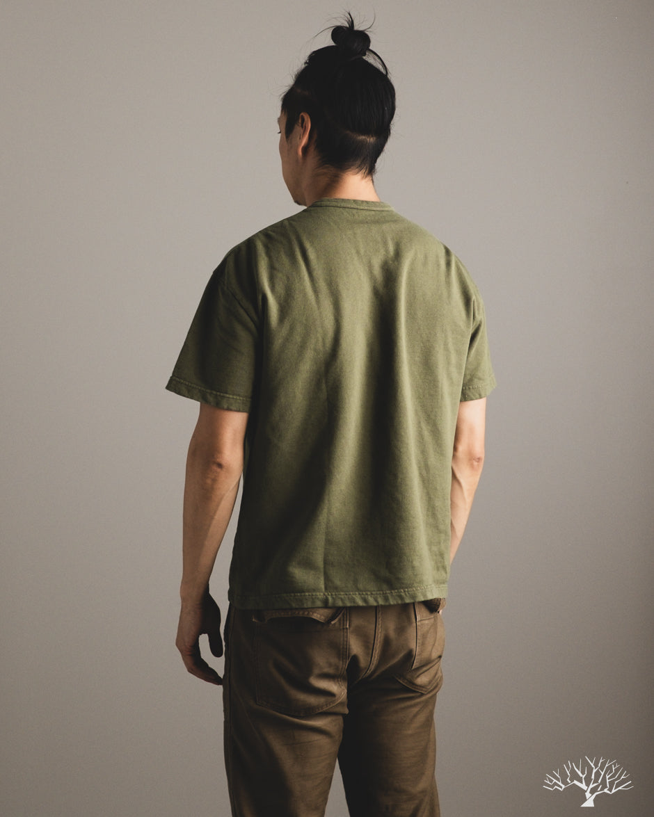 Utilitees UTIL-BT-OLV - 10oz Mini Fleece Crew Neck T-Shirt - Olive