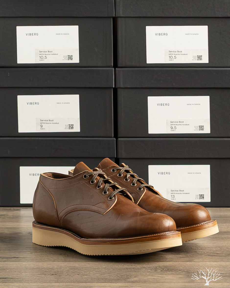 Viberg - 145 Oxford - Muschio Horsebutt - 1035 – Withered Fig
