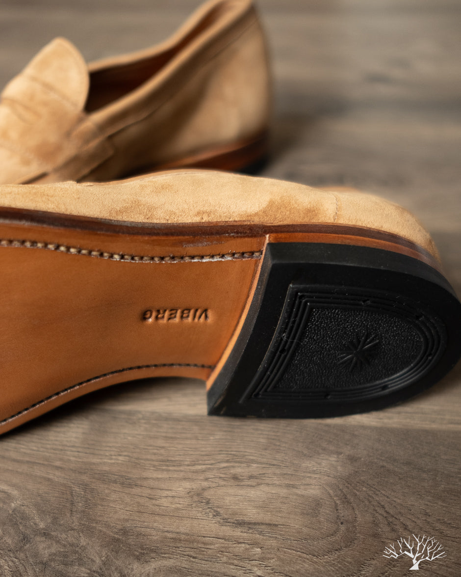 Viberg Bristol Loafer - Peanut Papillon Suede - 1905