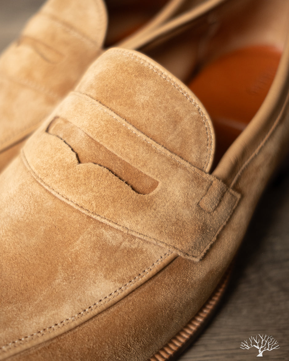 Viberg Bristol Loafer - Peanut Papillon Suede - 1905