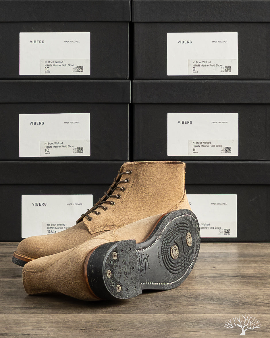 Viberg - N1 Boot Welted - Marine Field Shoe - 1940 – Withered Fig