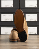 Viberg Savoy Shoe - Bison Janus Calf Suede - Cantilever