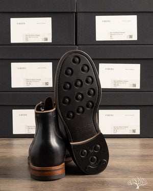 Viberg - Service Boot - Black Teacore Chromexcel - 1035 – Withered Fig