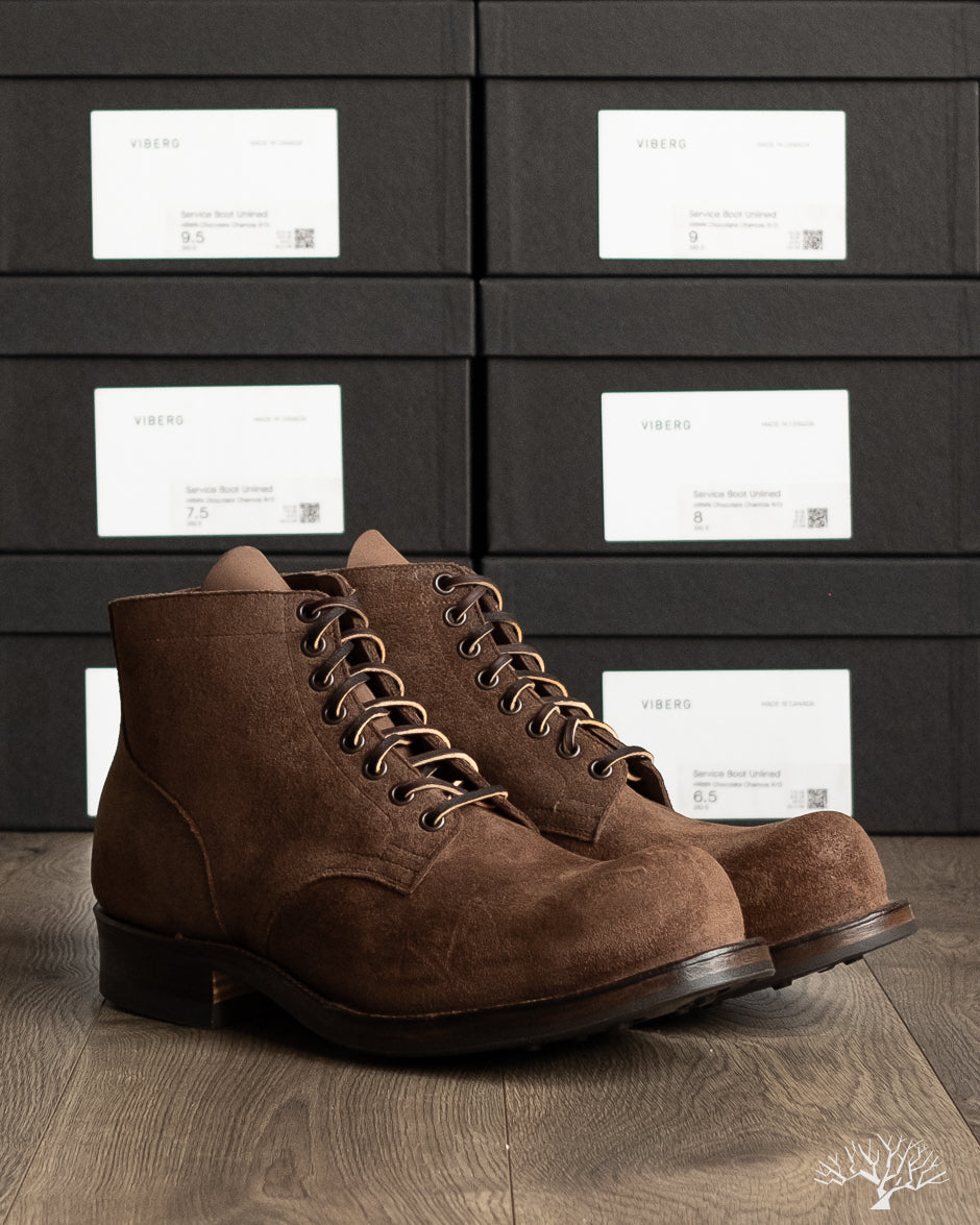 viberg tobacco chamois Service Boot Unboxing | Roughout | 1035 Last Details Sizing Brand Info Originally crafted in 1931 Viberg 2030 Earth Chamois Horween