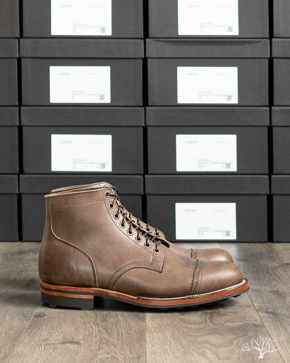 Viberg for Withered Fig Service Boot - Col. 1071 Waxed Horsebutt - 2030