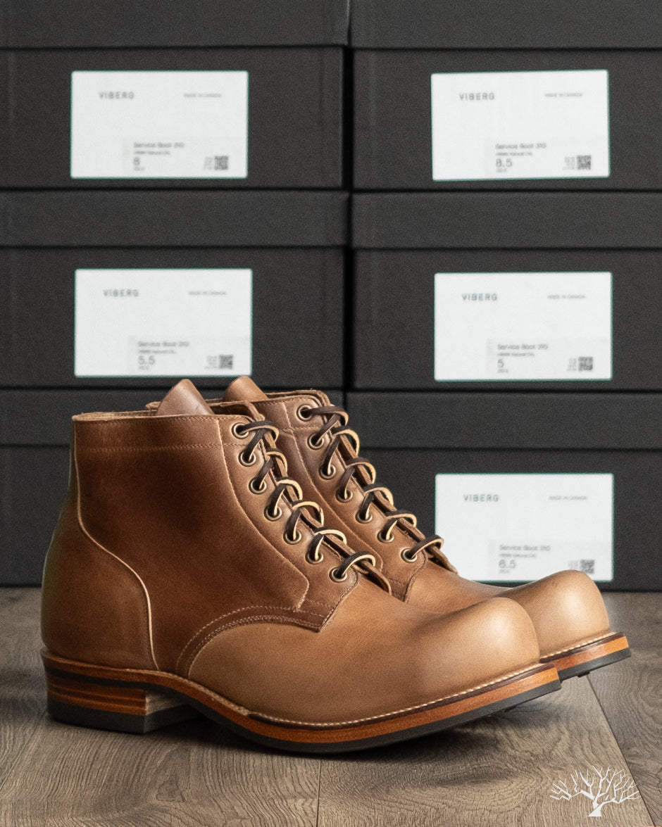 Viberg Service Boot - Natural Chromexcel - Dainite - 310