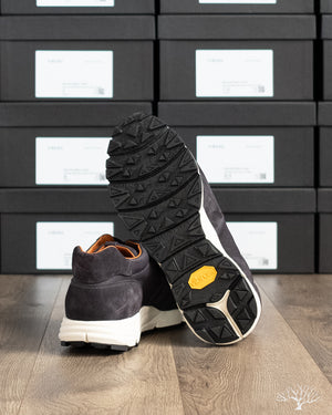 Viberg Sneaker - Storm Grey Janus Calf Suede