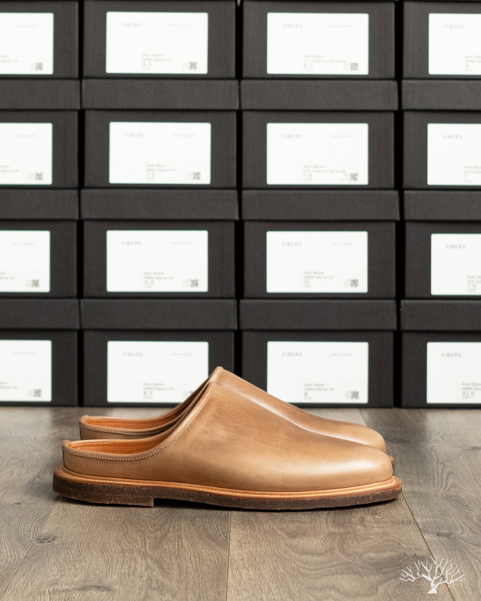 Viberg for Withered Fig Mule - Natural Chromexcel - 2030