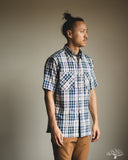Warehouse Lot 3056 - Short-Sleeve Check Work Shirt - Blue