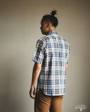 Warehouse Lot 3056 - Short-Sleeve Check Work Shirt - Blue