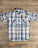 Warehouse Lot 3056 - Short-Sleeve Check Work Shirt - Blue