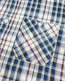 Warehouse Lot 3056 - Short-Sleeve Check Work Shirt - Blue