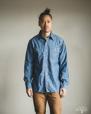Warehouse Lot 3064 - Ventilation Triple Stitch Chambray Work Shirt