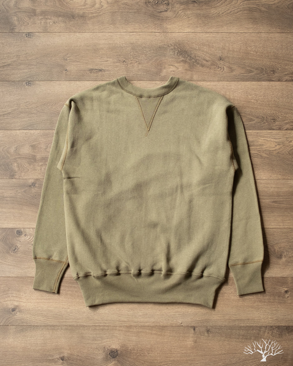 Warehouse Lot 401 - Loopwheel Sweatshirt - OD Green – Withered Fig