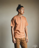 Warehouse Lot 4601 - Henley T-Shirt - Dark Salmon