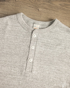 Warehouse - Lot 4601 - Henley T-Shirt - Heather Grey – Withered Fig
