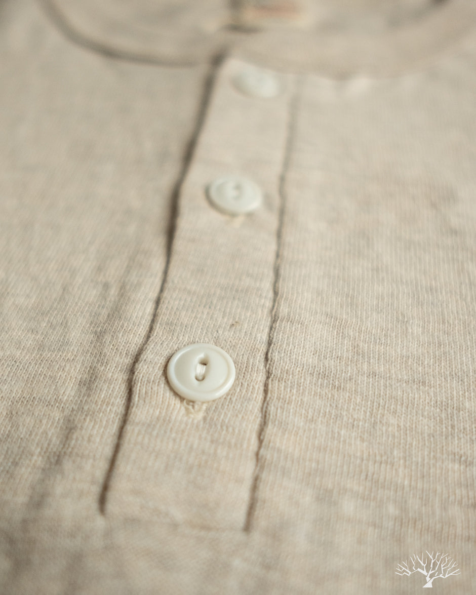 Warehouse Lot 4601 - Henley T-Shirt - Oatmeal