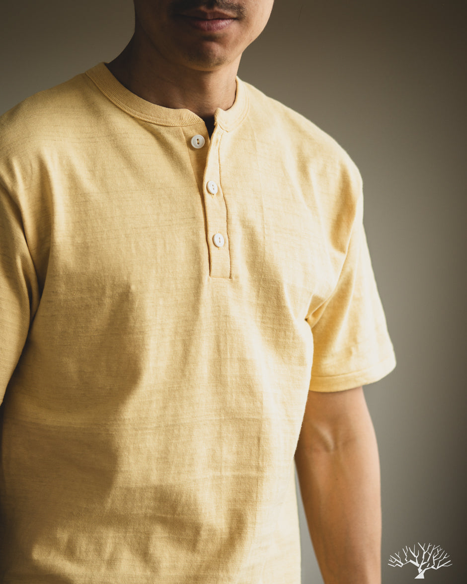 Warehouse - Lot 4601 - Henley T-Shirt - Straw – Withered Fig